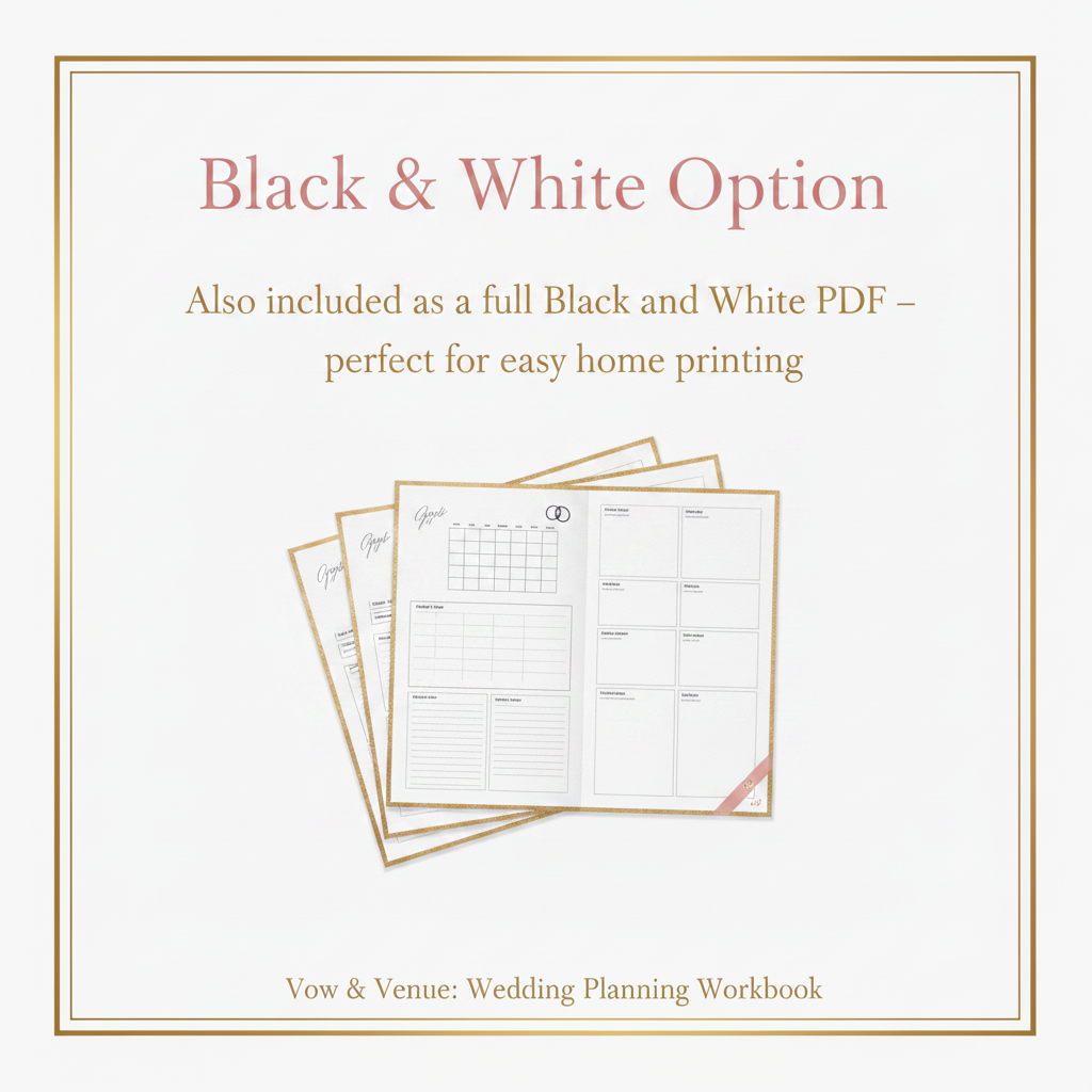 Vow & Venue: Wedding Planning Workbook